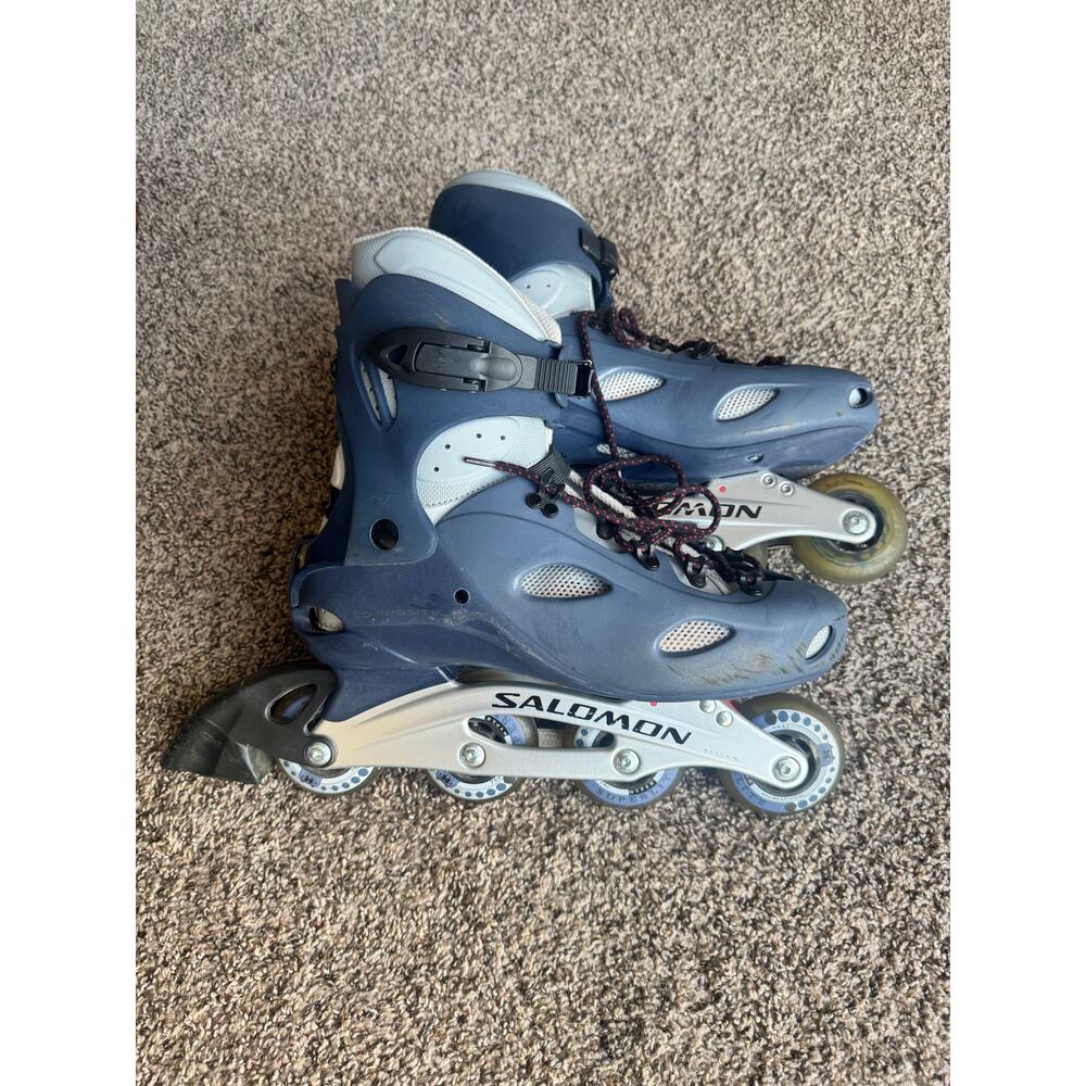 Salomon Energyzer Inline Skates Men’s Size 11.5 Blue Roller Blades